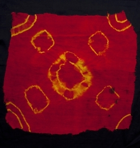 Agounoune telo cerimoniale, lana a riserva Marocco Atlante centrale H58cm x 57cm