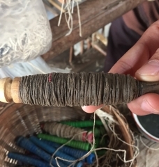 Tessitura fibre vegetali il loto